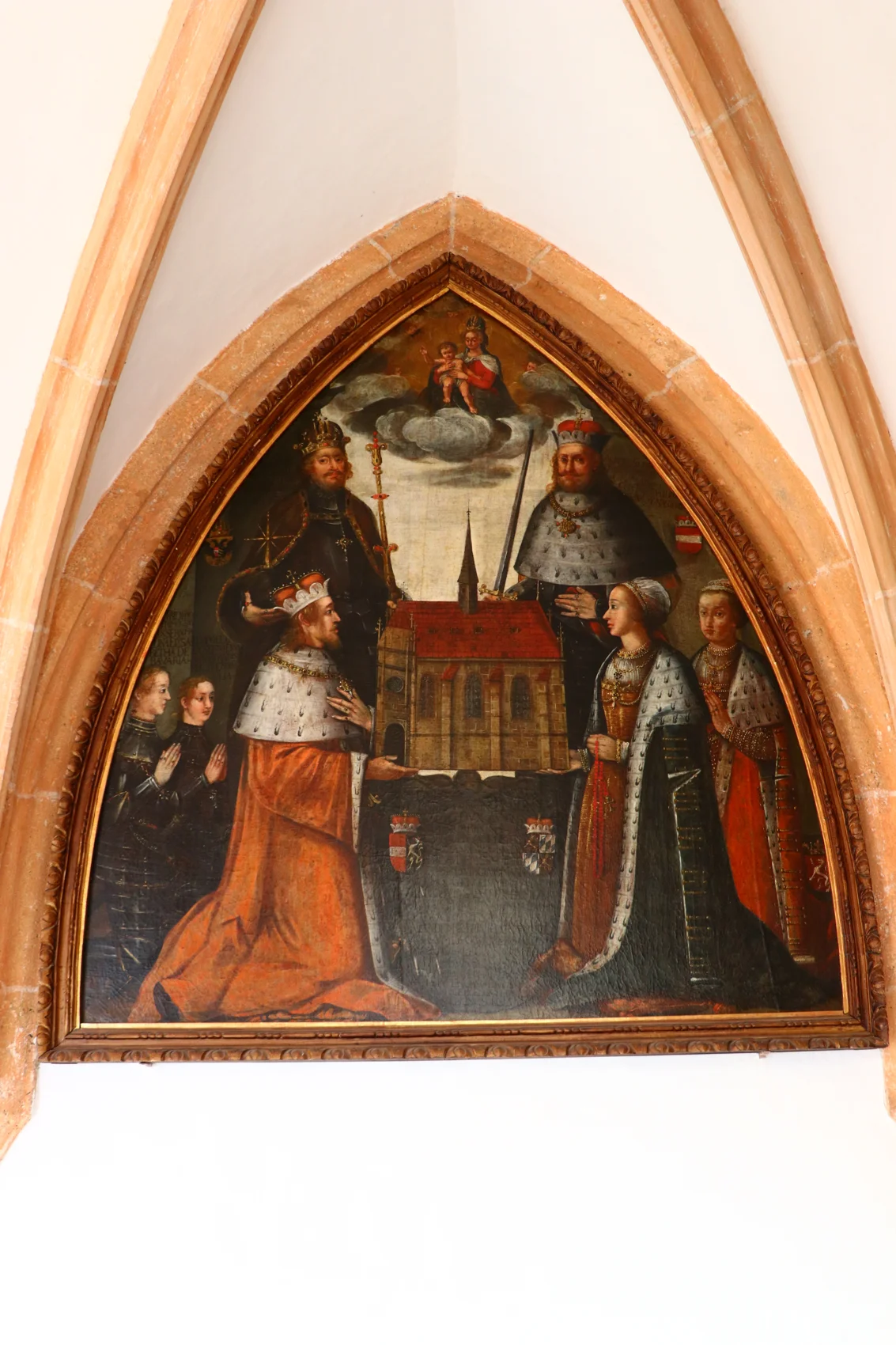 Stifterbild im Kreuzgang mit Herzog Otto und seiner Familie